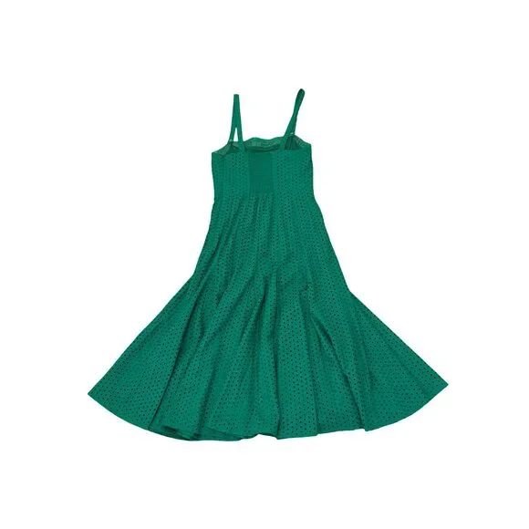 Maeve Lelia Eyelet Midi Dress | Anthropologie -- can be worn with straps or not - Picture 5 of 5